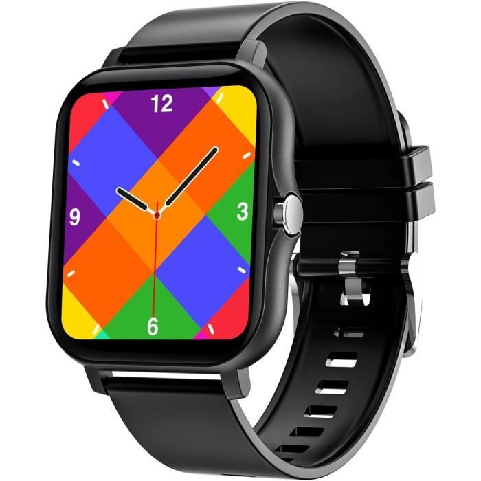 Montre Connectée 1.95 Pouces écran Tactile - Appels, Suivi Santé (fréquence Cardiaque, SpO2, Sommeil), 140+ Modes Sport - IP68 - Autonomie 5-7 Jours - Pour Android/iOS - 8