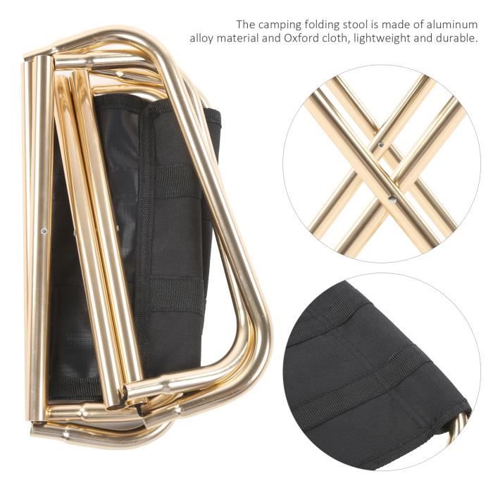 Tabouret Pliant Portable Mini - Léger, Acier, Toile Oxford, Capacité 100 Kg, Pour Camping, Pêche, Voyage, événements