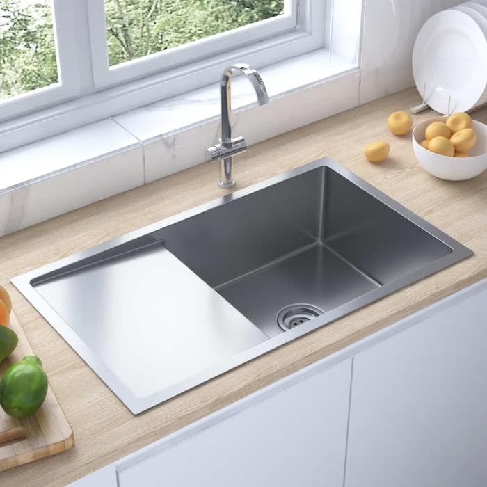 vidaXL Évier de Cuisine Inox - vue 4