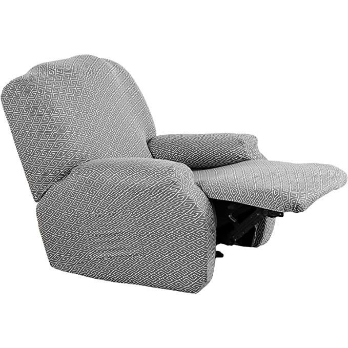 Housse De Fauteuil Relax Extensible WOVTE Imprimé Housse Fauteuil Relax 4 Pièces Fauteuil Relax Housse Extensible - 17
