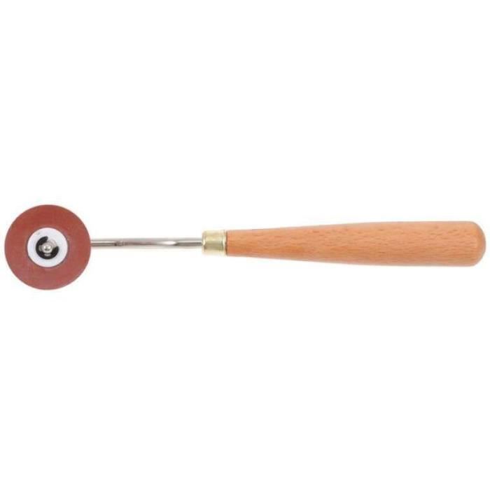 Rouleau En Caoutchouc Avec Manche Bois – Pour Encrage, Tamponnage, Pose Papier Peint – Tailles 3,5/6/10 Cm