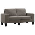 🍍1983Bonne qualité- Canapé scandinave d'angle - Canapé droit fixe 2 places - Canapé de relaxation Confortable - Sofa Divan Canapé d-1