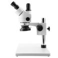 Garosa Microscope stéréo trinoculaire Microscope à zoom stéréo trinoculaire 3.5X-90X Oculaires WF10X / 20mm 100-240V (prise UE)-1