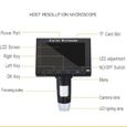 HD 1080P 5MP Microscope électronique numérique loupe 1000X USB LCD 8LED-1