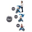 Tricycle évolutif SMOBY Baby Balade 2 - Bleu pour garçon - A partir de 10 mois-1