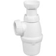 Siphon de lavabo réglable - WIRQUIN - D: 32 mm - entrée 1 1/4 - plastique-1