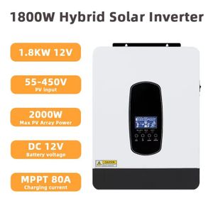 Onduleur Solaire Hybride Easunpower 3,2 KW – 24 V – MPPT 80 A – 3000 W – 55-450 VDC
