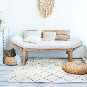 TAPIS COTTON BERBERE Tapis de salon - 120 x 170 cm - 100