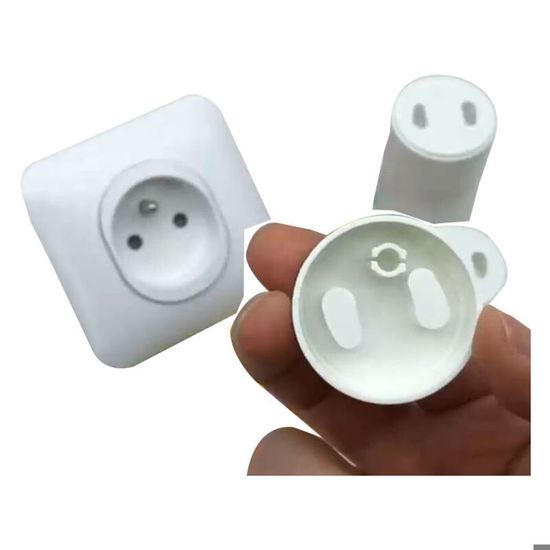 Prise De Rail électrique Prise De Rail Amovible Murale, Double Fente, Rail De 60 Cm Outillage