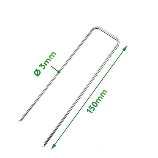 Piquets Pour Plantes Grimpantes Piquets De Signalisation Jardin Andchi - 43cm Fer Galvanisé - Pour Panneaux, Tentes, Plantes - Lot De 2 Vert Support Panneau Extérieur