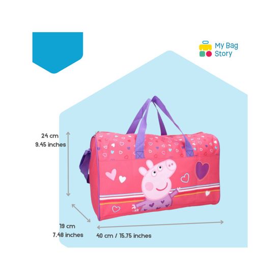 Sac à Dos + Trousse Peppa Pig Enfant 3 Ans - 24x20x10 Cm, Léger, Fermeture éclair | Idéal Maternelle, Rentrée