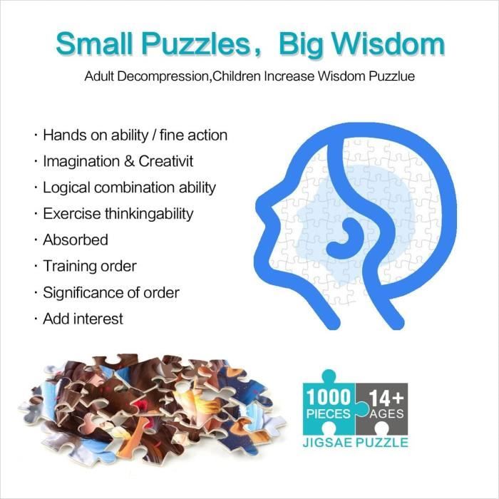 Puzzle 1000 Pièces Film La Belle Et La Bête Puzzles Ronds Puzzle ...