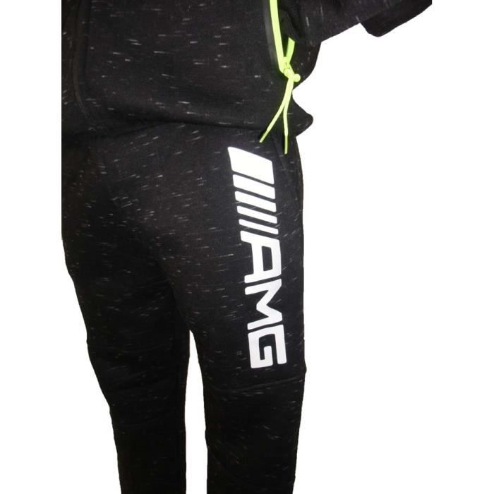 JOGGING MERCEDES AMG taille XL survetement NOIR FLUO homme Cdiscount Pret a Porter