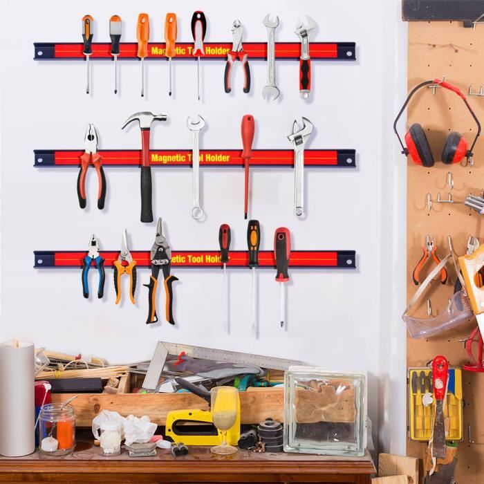 Barre Magnétique COSTWAY Pour Garage - Support Outils Magnétique En Acier, 10kg De Portance