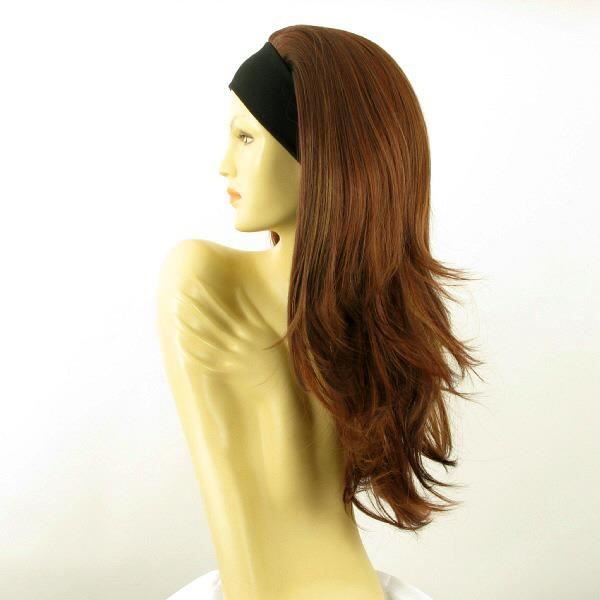 Perruque Longue Châtain Cuivré Méchée Blond Clair - Modèle NIKITA 6BT27B - Bonnet Moyen - Neuf Avec étiquettes