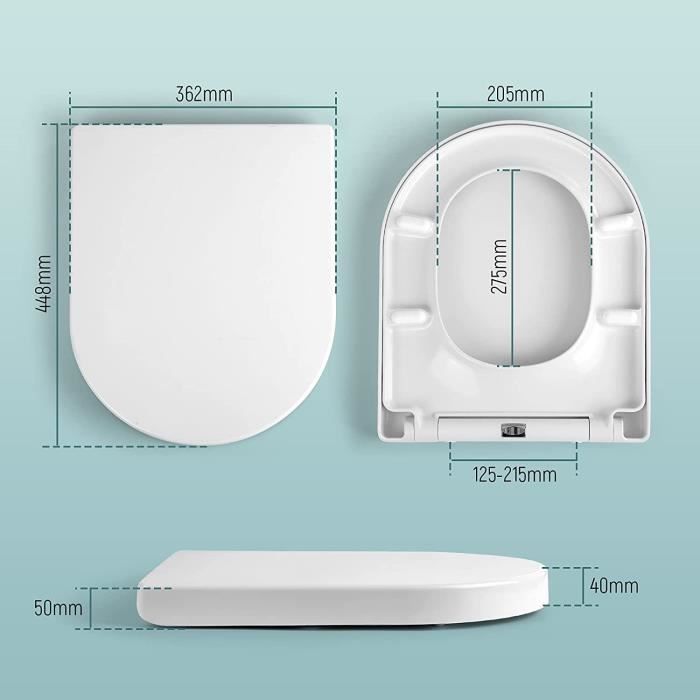 Abattant wc forme u cheap