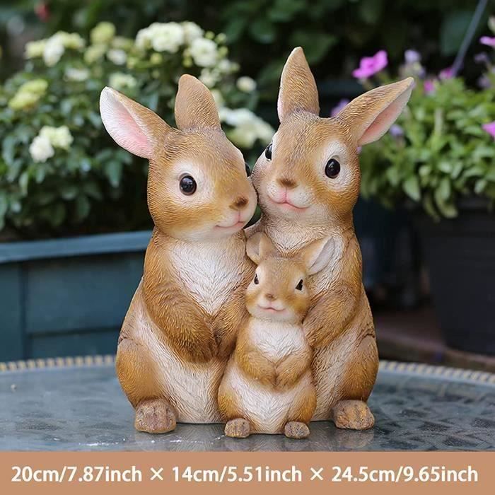 GROWTH TANK Paire de Figurines de Lapin Fée Jardin Artisanat Micro Paysage Décor DIY Cadeau 1 Paire de Lapins 1 GROWTH TANK Paire de Figurines de Lapin Fée Jardin Artisanat Micro Paysage Décor DIY Cadeau 1 Paire de Lapins 1