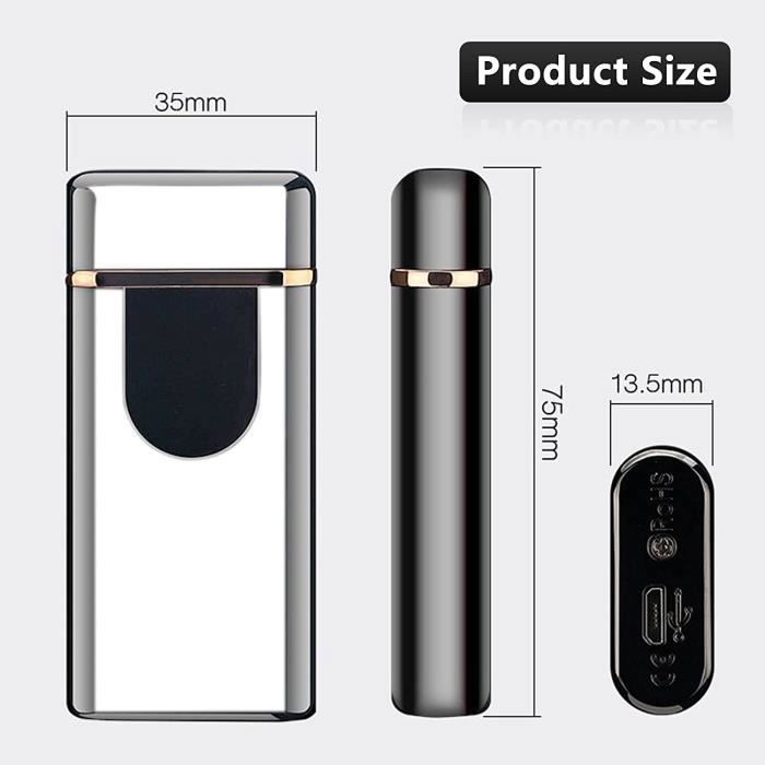 Lovisle Tech - briquet électrique Plasma haut de gamme à Double ARC coupe-vent U Lovisle Tech - briquet électrique Plasma haut de gamme à Double ARC coupe-vent U