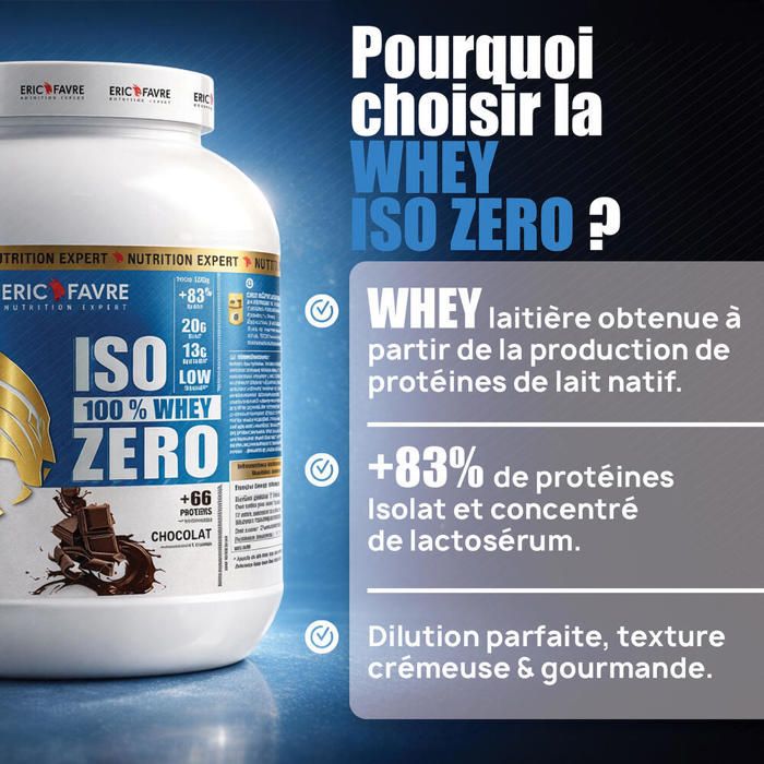Eric Favre - Iso Whey Zero - 100% pure protéine isolate - Prise de ...