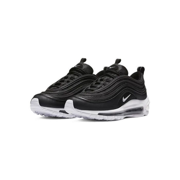 Basket Nike Air Max 97 Junior Noir 921522 001 NIKE Cuir Lacets Enfant Noir Cdiscount Chaussures
