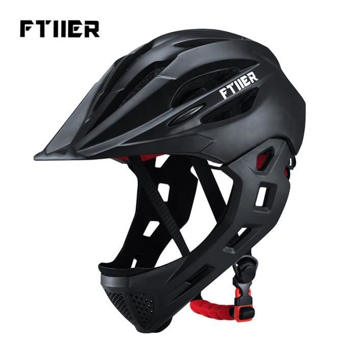 Casque Intégral Pour Enfants TYTOGE - 2 En 1 Vélo BMX Skate Gris