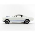 Voiture Miniature de Collection - SHELBY COLLECTIBLES 1/18 - FORD Mustang Shelby GT 350 R - White / Blue - SHELBY168-2
