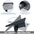 Lampe Solaire Exterieur - Spot Solaire Exterieur 20 LEDs Lumiere Solaire Exterieur Auto On/Off IP65 étanche - 2 Pièces - Vert-2