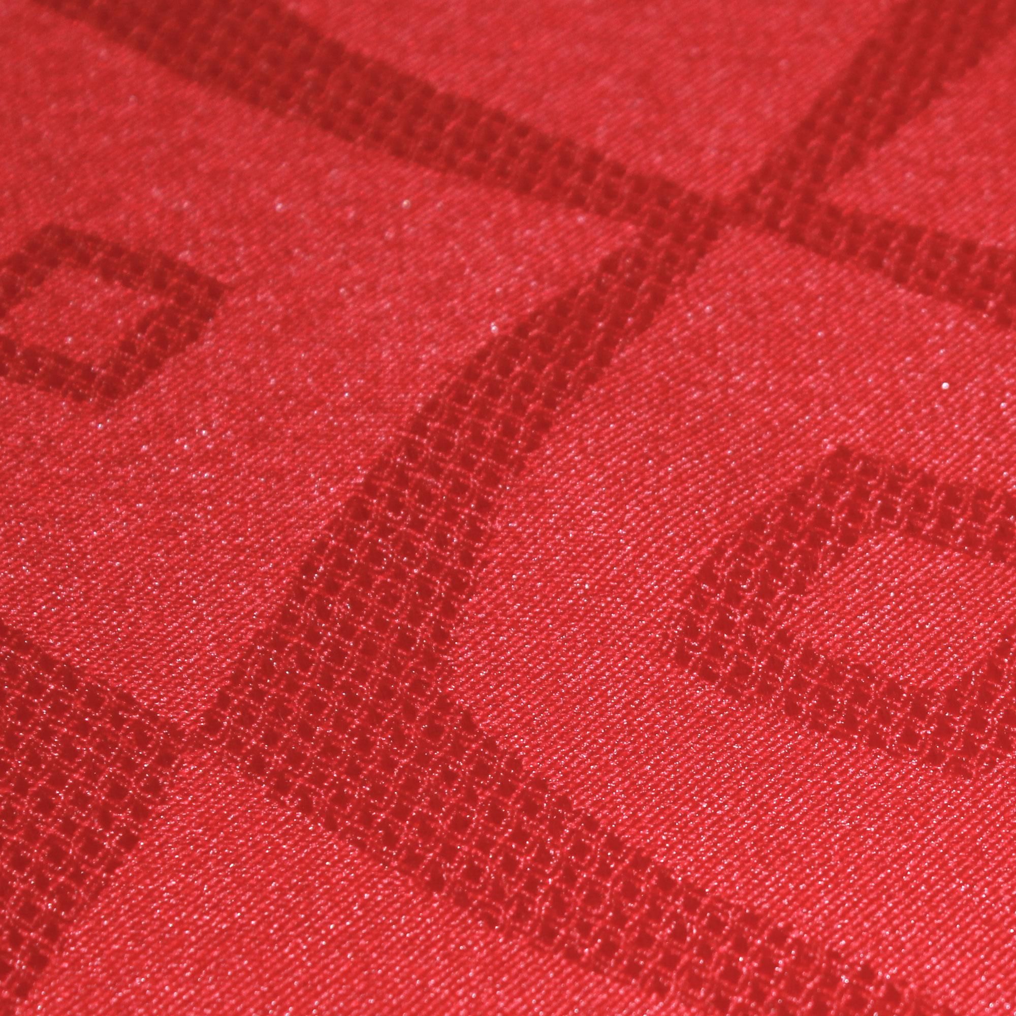 Nappe Ribeauvillé, rouge, carrée 160x160 cm, 100% coton Jacquard