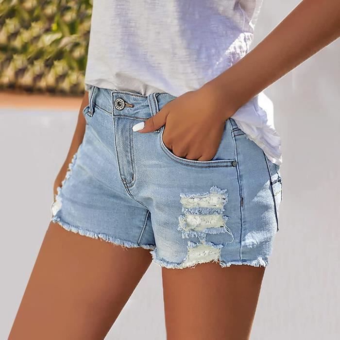 Mini short femme taille haute cheap