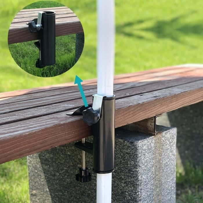 Support Pour Parasol De Plage à 5 Pointes - Base D'Ancrage Solide Pour Sable - Jardin, Piscine, Camping - 2