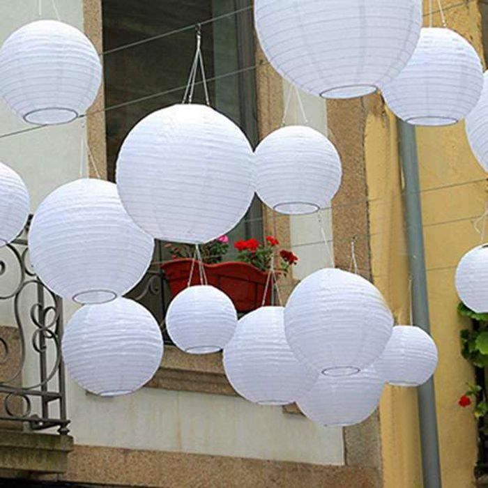 Lanternes En Papier Peintes à La Main Lanternes En Papier Rondes 7018572653527