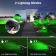 Lampe Solaire Exterieur - Spot Solaire Exterieur 20 LEDs Lumiere Solaire Exterieur Auto On/Off IP65 étanche - 2 Pièces - Vert-3