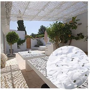 Filet De Camouflage Blanc 2m 3m 4m 5m 6m 7m 8m 9m 10m,Filet D'ombrage De Pergola De Jardin,Militaire,Chasse,Camping,Décoration De Fête,Filet De Camouflage Crème Solaire,White-5x8m(16.4*26.2ft