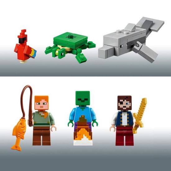 LEGO Minecraft bateau pirate aventure 2152 bloc jouet garçon