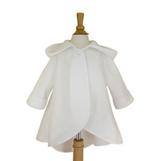 Cape De Bapteme Bebe Blanche Blanc 3 Mois Cdiscount Pret A Porter