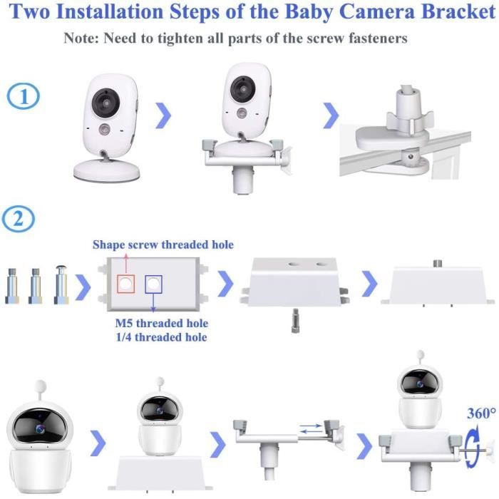 Support de moniteur pour bébé, support de caméra universel