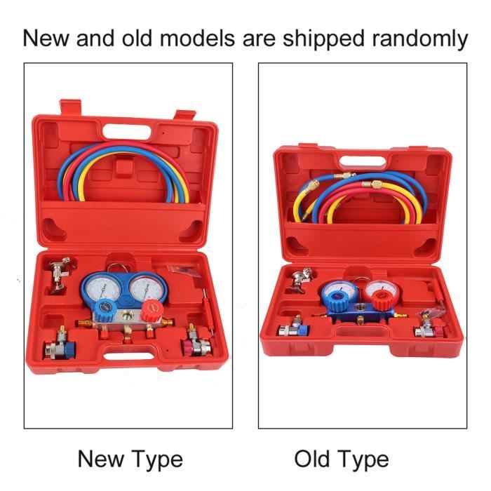 Kit De Conversion Climatisation Auto 8 Pièces - Adaptateurs R134A/R12 Pour Tuyaux De Recharge - Jeu D’outils DIY