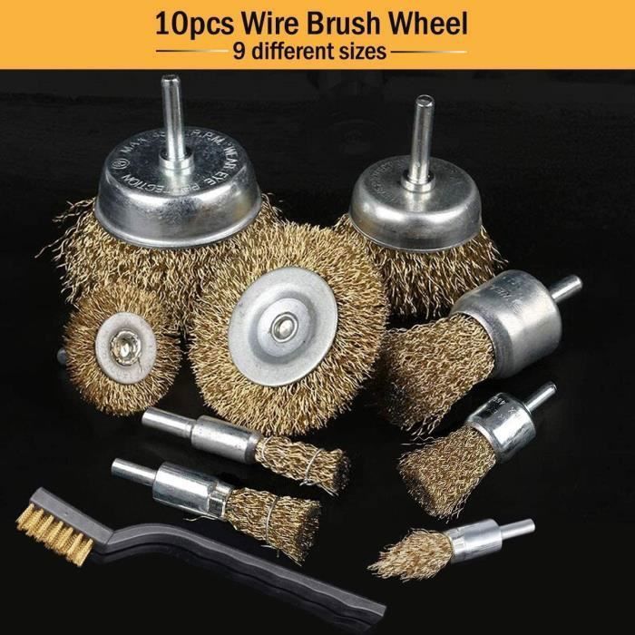 Disque De Nettoyage Brosse Métallique 76mm X 10mm - Pour Meuleuse D'angle - Neuf