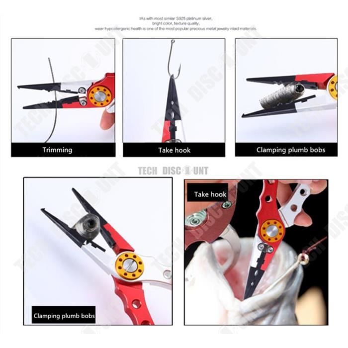 Pince Triple Pour Pêche Paradox Fishing - 24,5 Cm, Poignée Caoutchoutée - Décrocher Les Poissons Carnassiers