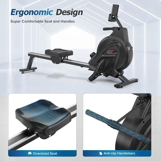 MERACH Rameurs D'appartement Magnétique, 16 Niveaux De