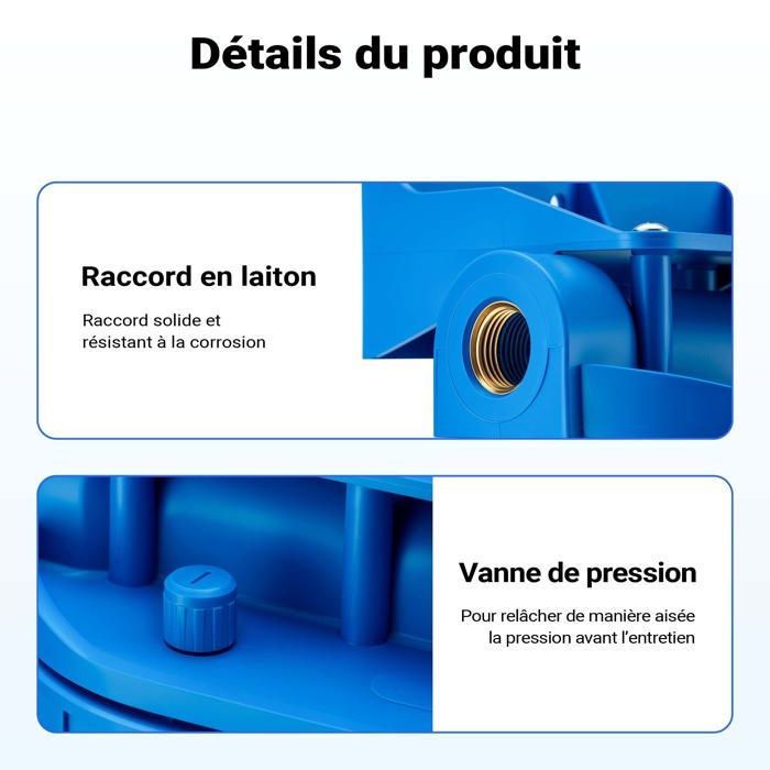 WilTec Naturewater NW-BR10B3 Dubbel filter 1/2 inch - 20,67 mm