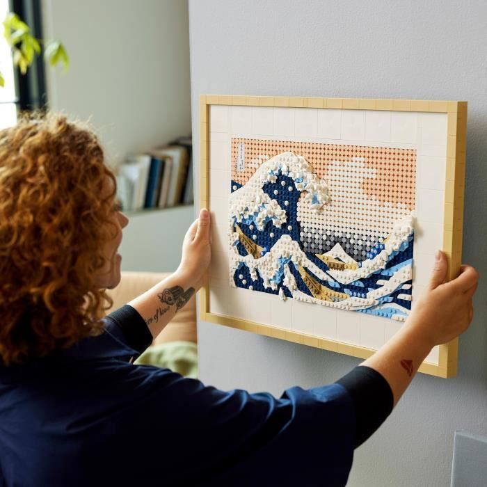 LEGO® ART 31208 Hokusai – La Grande Vague, Décoration Murale Japonaise,  Loisir Créatif, Adultes - Cdiscount Jeux - Jouets