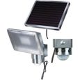 Lampe Led solaire - BRENNENSTUHL - Sol 80 - Aluminium - Détecteur de mouvement - 350 lm-0