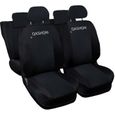 Lupex Shop Housses de siège auto compatibles pour Qashqai Noir Noir-0
