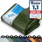 KARAT Bâche de protection imperméable ultra résistante 140 g/m² Vert 8 x 14 m