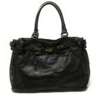 Sac à main haut de gamme en cuir délavé Miss Jeanne noir - OH MY BAG - Sac à main - Cuir délavé - Effet vieilli