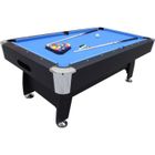 PLAY4FUN Billard Américain avec Retour de boules automatique et Accessoires - Tapis bleu - 213 x 122 x 81 cm