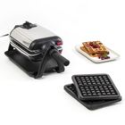 TEFAL Appareil à gaufre semi pro, 1200 W, Thermostat réglable, Voyant lumineux, Poignée rotative rabattable, King Size WM756D12