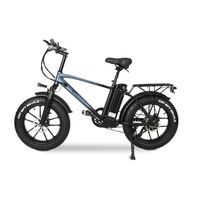 Vélo électrique CMACEWHEEL T20 Gris 750W 20" fat bike avec batterie amovible 48V 17Ah VTT