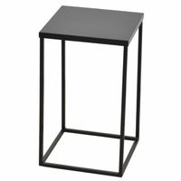 Table d appoint en metal noir design moderne 30x30x50 cm MED05124
